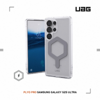 UAG Galaxy S25 Ultra 磁吸耐衝擊全透保護殼-極透明(灰圈)