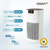 OSIM 智能空氣清淨機2 OS-6211(雙重抗菌/六道過濾/HEPA13級濾網)