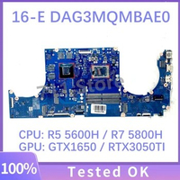 DAG3MQMBAE0 With AMD Ryzen 5 5600H / Ryzen 7 5800H CPU GTX1650 / RTX3050TI Mainboard For HP 16-E Laptop Motherboard 100% Test OK