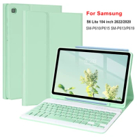 Wireless Bluetooth Keyboard Case for Samsung Galaxy Tab S6 Lite 10.4 inch 2022 2020 SM-P610 P615 P613 P619 Leather Tablet Cover