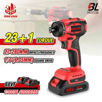 23+1 Torque Brushless Electric Screwdriver Cordless Hammer Drill Impact Driver With LED Light For Makita 18V Tool
