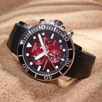 TISSOT天梭 官方授權 Seastar 1000 300米 海洋之星 潛水計時腕錶 禮物推薦 畢業禮物 45.5mm/T1204171742100