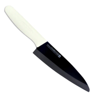 【好拾物】日本製 FOREVER 陶瓷刀 主廚刀 切刀 黑刃白柄(18cm)