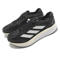 【adidas 愛迪達】慢跑鞋 Adizero Boston 11 M 男鞋 女鞋 黑 奶油白 厚底 路跑 運動鞋 愛迪達(GX6651)