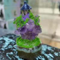 Natural Quartz Crystal Tree Natural Healing Crystal Gemstone Bonsai Tree Crystal Tree Pendant Decoration
