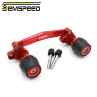 SEMSPEED Motorcycle Rear Crash Exhaust Pipe Slider Crash Protector Guard For PCX 150 XMAX300 250 Aerox155 NVX NMAX 155 150 125