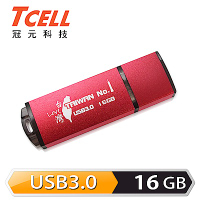 TCELL 冠元-USB3.0 16GB 台灣No.1 隨身碟 (熱血紅限定版)