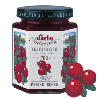 (任選)D’arbo德寶 70%果肉野生蔓越莓果醬(200g)