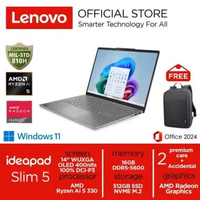 Lenovo Ideapad Slim 5 Ryzen AI 5 330 512GB SSD 16GB WUXGA OLED 100%sRGB Win11+OHS COSMIC BLUE