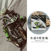 Wang Yibo Racing Track safety Metal Baking Finish Badge Brooch Pin Pendant Fans Birthday Gift