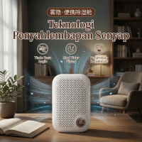 (Local shipping)Penyahlembapan Mini Boleh Guna Semula Anti-Kulat Senyap Untuk Almari Kereta