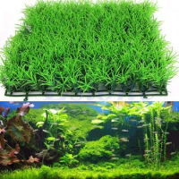 ABS Plastic Grass Simulation Lawn Fish Tank Decoration Environmental Protection Aquarium Decoration Aquarium Supplies