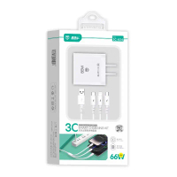 Direct Connect 3C-A24 one-to-three data cable charger set is suitable for 66W fast charging three-in