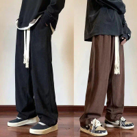 celana corduroy pria jumbo corduroy Pants celana oversize pria abuabu celana panjang pria korean sty