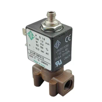 ODE AC 110V 120V G1/8 2-Position 3-Way Micro Electric Solenoid Valve Coffee Machine Water Flow Control Valve Air Valve 0-15 bar
