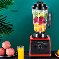 Commercial Orange Electric Timer Blender Carrot Extractor Machine Mixer Juicer Fruit Food Processor Ice Smoothies with 3L Jar