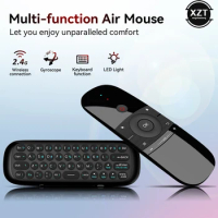 Wechip W1 Air Mouse 2.4G Wireless Keyboard Remote Control IR Remote Learning 6-Axis Motion Sense for Smart TV Android TV Box PC