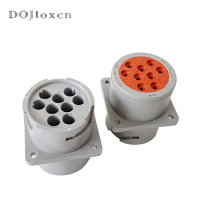 1/5/10/20 Sets HD10-9-16P DEUTSCH 9 Pin Gray Round Diagnostic Plug Panel Fixed Water Proof Connector Original Authentic