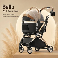 Bello Pet Stroller Detachable Signature WM01 Aluminium Alloy Gold