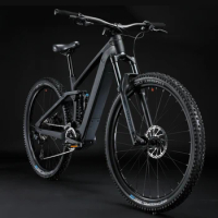 New design e mtb bafang ebike high end electric mountain bike full suspension 500w mid motor carbon fiber electric bike