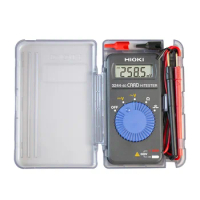 Digital Multimeter Hioki 3244-60 Card HiTester Pocket Style Multimeter, 41.99 Megaohms Resistance Tester, 500V AC/DC Voltage