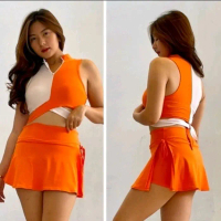 Atasan Crop Bra Resleting