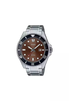 CASIO MDV-107D-5A Men Analog Watch Silver Stainless Steel Strap