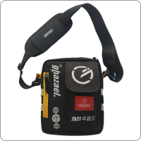 GHAZAEL - Tas selempang pria distro original sling bag tas slempang Hitam Cowok SIMPLE WATERPROOF Sl