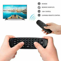 C120 Backlit Fly Air Mouse Gyro Sensor English Russian Wireless 2.4G RF Keyboard Remote Control For Gaming Android Smart TV Box