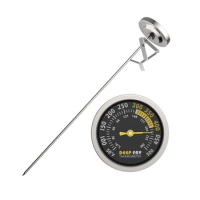 Stainless Kitchen Thermometer Dial Type Meat Thermometer for BBQ Cooking Candy Making Hot Oil Deep Fryer Thermometer