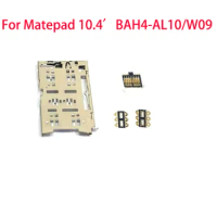 2PCS For Huawei Matepad 10.4 Inch BAH4-AL10 W09 SIM Card Reader Socket Slot Holder