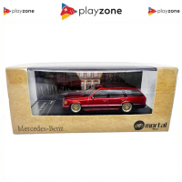 Mortal 64 Mercedes Benz Wagon S124 Red Lowride w/ Bicycle