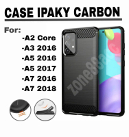 Case For SAMSUNG A2 Core A3 A5 A7 Silicon Case Softcase Carbon Ipaky Casing Cover TPU