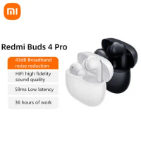 New Xiaomi Redmi Buds 4 Pro TWS Earphone Bluetooth 5.3 Active Noise Cancelling 3 Mic Wireless Headphone With Mic IPX4 Headset