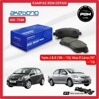 Kampas Rem Depan AKEBONO Yaris J & E 2006-2013 - Vios E / Limo 2007-2013 AN-714K