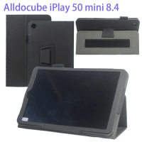PU Leather Folding Stand Cover for Alldocube IPlay 50 Mini Case with Hand Strap for IPlay50 Mini Pro 8.4" Tablet Business Funda
