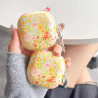 Fresh Flower Floral Soft Case For Samsung Galaxy Buds2 Pro Buds Live Pro Bluetooth Earphone Charging Box Cover for Galaxy Buds 2