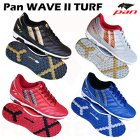 COD [New] รองเท้าฟุตบอลร้อยปุ่มหนังแท้ Pan Wave II TF พื้น Turf สำหรับสนามเทียม