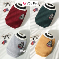 Áo cho chó mèo áo len phong cách trường quốc tế