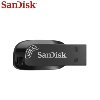 SanDisk Ultra Shift USB 3.0 Pendrive CZ410 USB Flash Drive 32GB 64GB 128GB 256GB Pen Drive Up to 100MB/s Original U Disk for PC