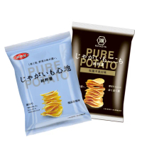 【KOIKEYA 湖池屋】純粹薯洋芋片61gx10入/箱(二款口味任一箱)