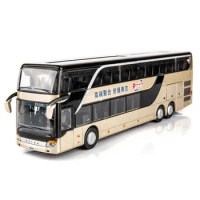 Simulation Bus Toy Double-decker Bus Model Children's Car Bus Toy Car for Boy