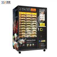 24 Hours Hot Meal Vending Machine With Microwave Fast Heating Function