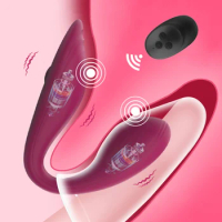 Wireless Remote U Shape Panties Vibrators for Women G Spot Clit Erotic Massager Double Vibrating Silicone Sex Toys for Couples