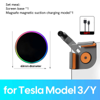 Model 3/Y giá đỡ điện thoại trên xe hơi Tesla Bộ sạc không dây từ tính 15W cho Tesla Model 3 y x S B