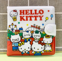 【震撼精品百貨】Hello Kitty_凱蒂貓~三麗鷗 KITTY日本扣式防水短夾/零錢包-遊樂園#43978