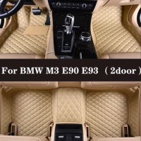 Full Surround Custom Leather Car Floor Mat For BMW M3 E90 E93 （2door）2009-2013 (Model Year) Car Interior Car Accessories