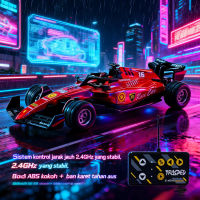 Mainan Mobil RC Formula 1 Warna Merah – Sinyal Stabil 2.4GHz
