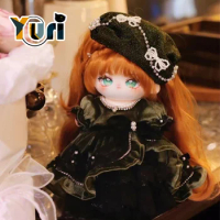Yuri Lolita Sagittari Soft Silk Wig Girl Plush 20cm 28cm Doll Body Toy Party Skirt Game Cosplay Anime Bag Accessories Cute C PDD