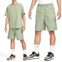 Nike Club Cargo Short 男款 綠色 工裝 機能 復古 LOGO 休閒 短褲 FB1247-386